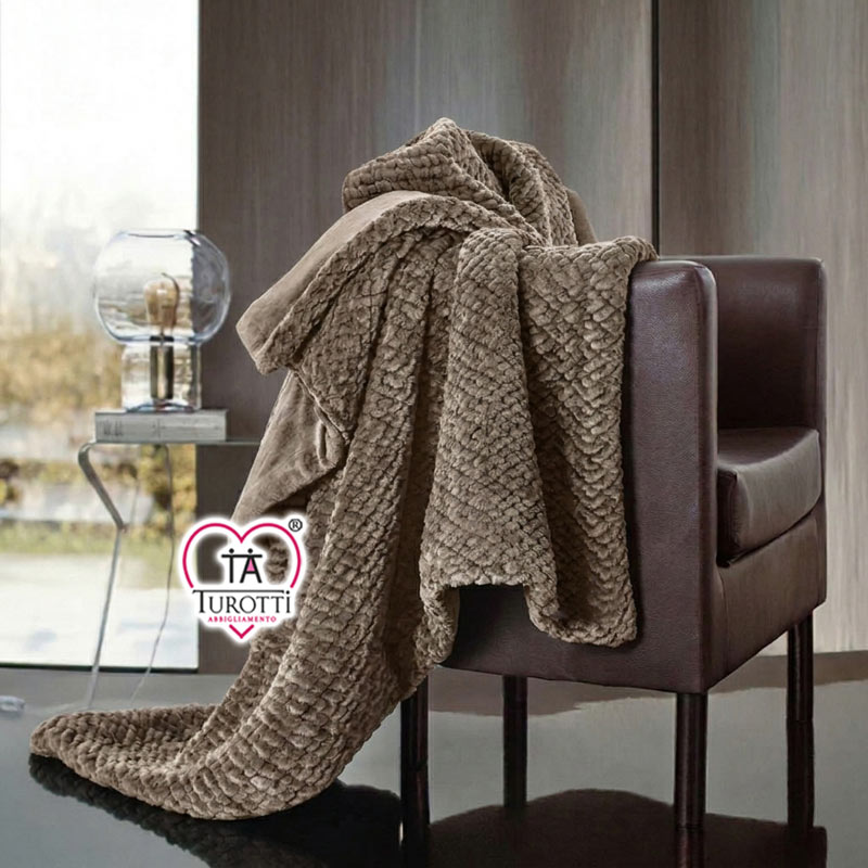 Coperta Plaid GF Ferrari articolo Dublino 200x240 cm matrimoniale - immagine 2