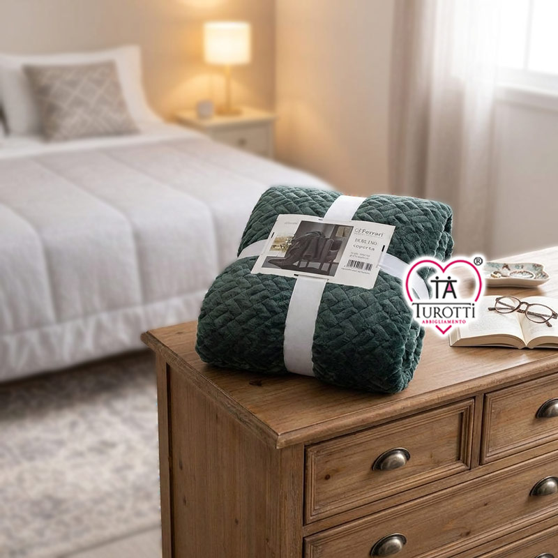 Coperta Plaid GF Ferrari articolo Dublino 200x240 cm matrimoniale - immagine 5