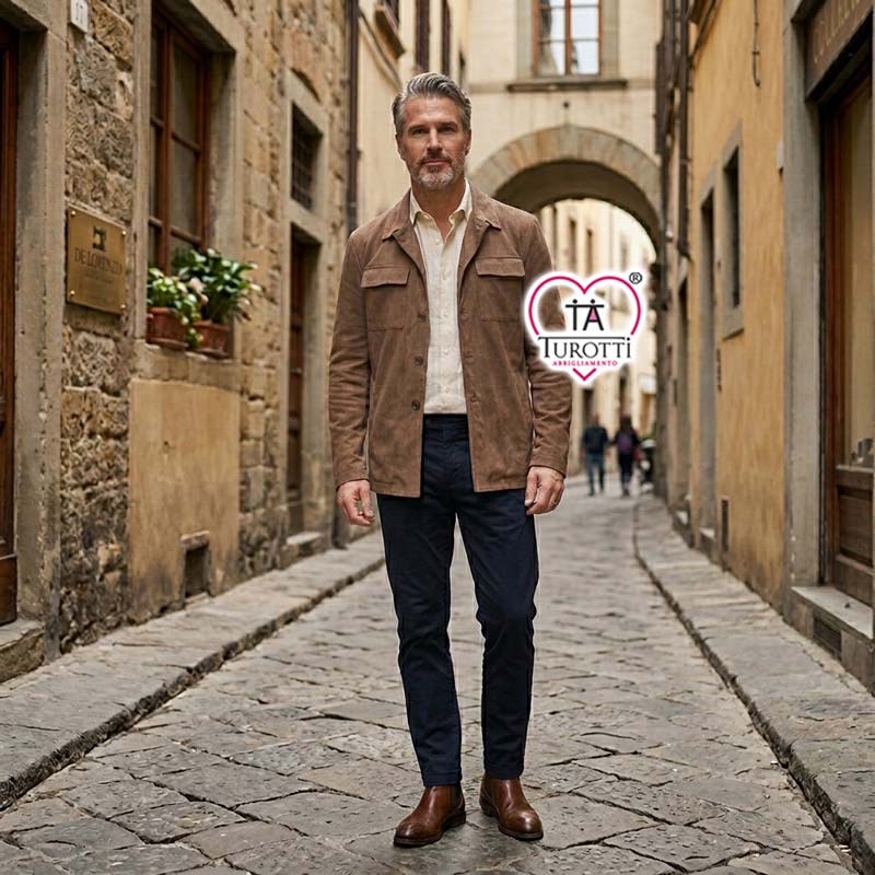Giacca Uomo Modello Camicia articolo Venere Di Lorenzo Tessuto T 312 - immagine 3