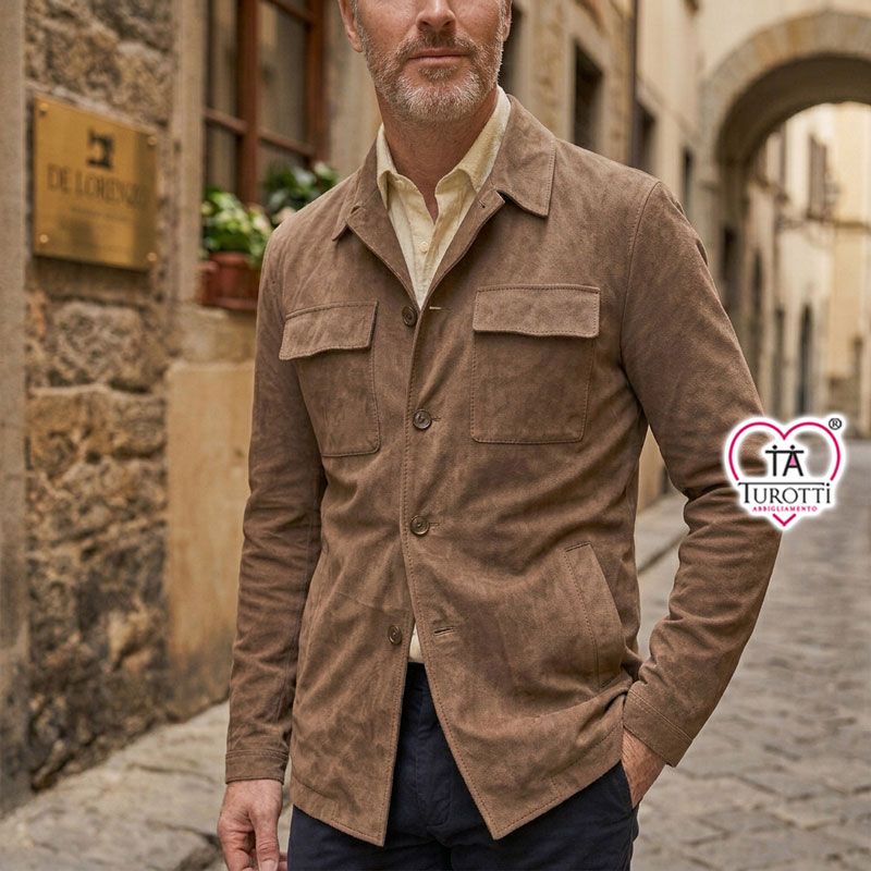 Giacca Uomo Modello Camicia articolo Venere Di Lorenzo Tessuto T 312 - immagine 4