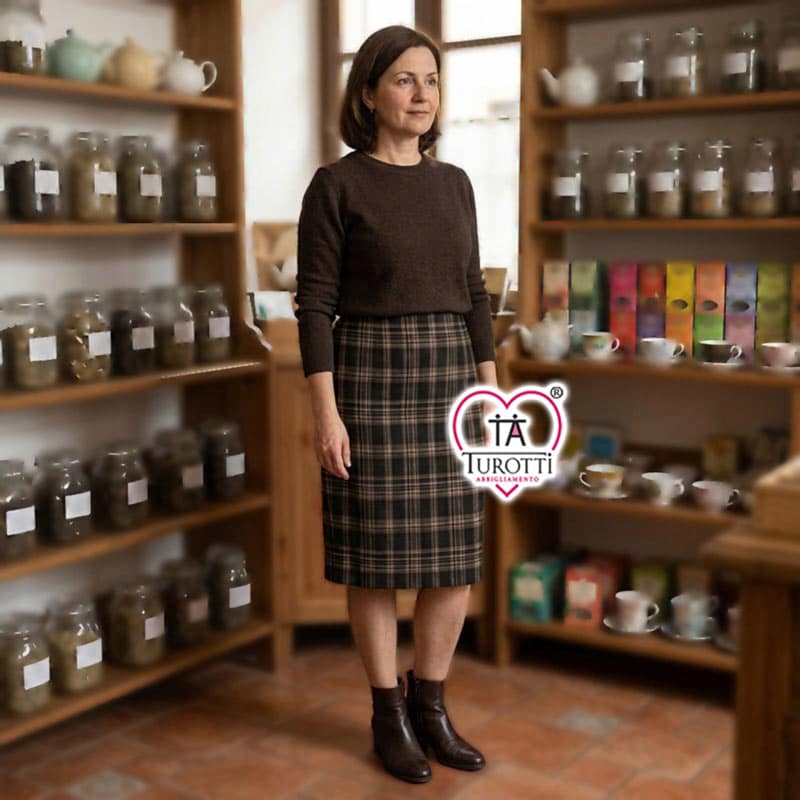Gonna Donna Tartan Scozzese ELENA Modello Minuetto - immagine 3