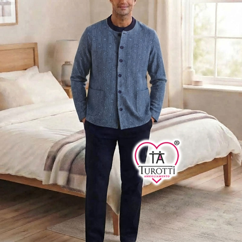 Pigiama Uomo Aperto LINCLALOR YOU 365 Manica Lunga Articolo 92363 - immagine 7