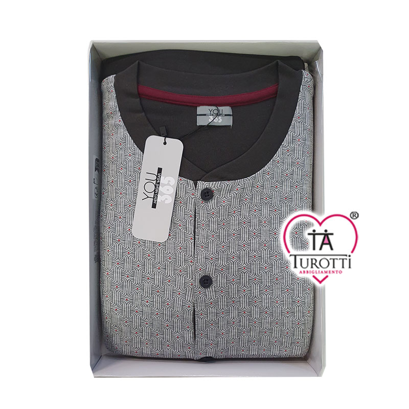 Pigiama Uomo Aperto LINCLALOR YOU 365 Manica Lunga Articolo 92363 - immagine 2