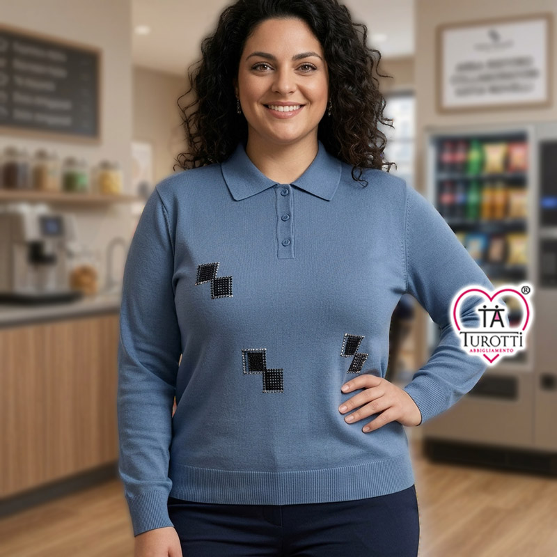 Polo Donna misto lana Articolo 325 Katia Novelli - immagine 3