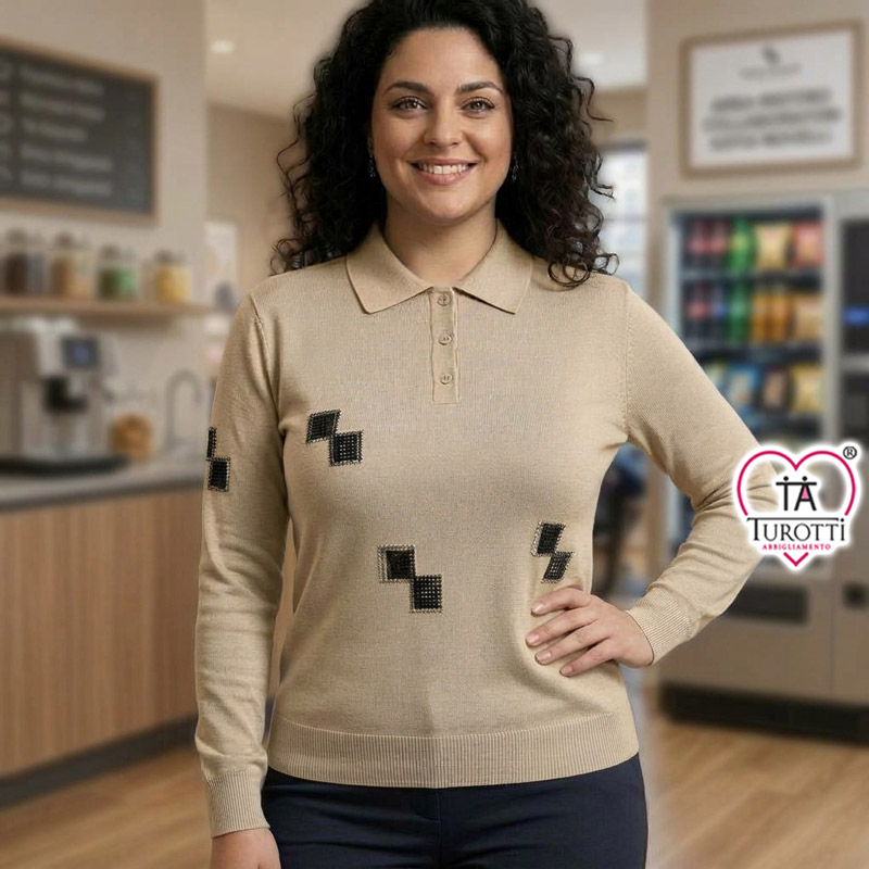 Polo Donna misto lana Articolo 325 Katia Novelli - immagine 2