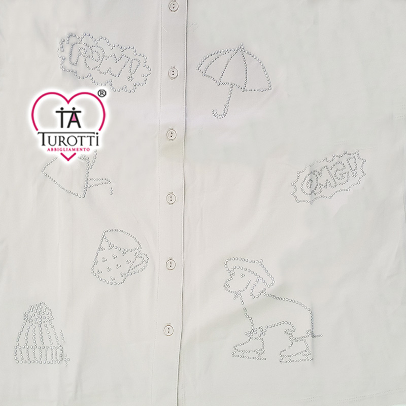 Camicia Elegante con Ricami Donna Barbara Lebek articolo 15281062 - immagine 3