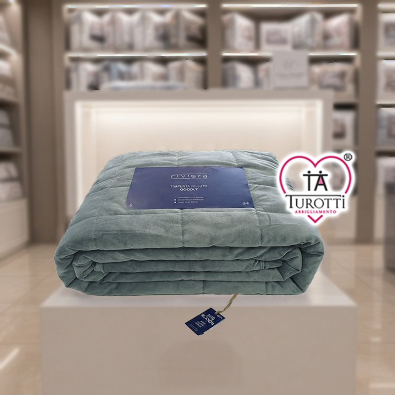 Trapunta Matrimoniale Velluto Carillo Home Goodly Variante 301 Carta da Zucchero - immagine 3