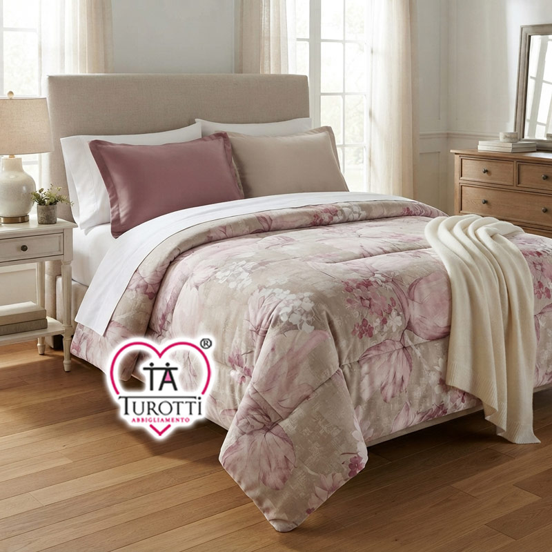 Trapunta Matrimoniale Velluto Carillo Home Perla Variante 201 malva - immagine 4