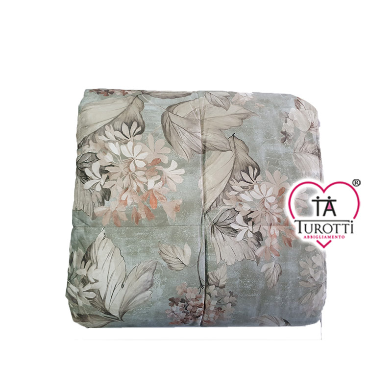 Trapunta Matrimoniale Velluto Carillo Home Perla Variante 101 salvia - immagine 3
